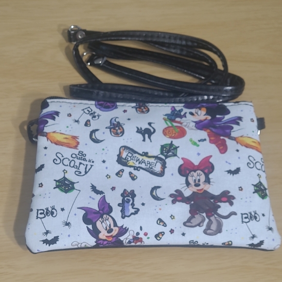 Disney Handbags - Disney Halloween Crossbody Bag - Black and White NWOT